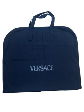 Versace Black Canvas Garment Suit Dress Bag, Travel, Storage, Luxury, Protective